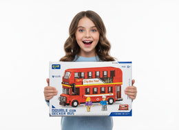 KLOCKI AUTOBUS PIĘTROWY KONSTRUKTOR SAMOCHÓD ZABAWKOWY BRYTANIA 391pcs