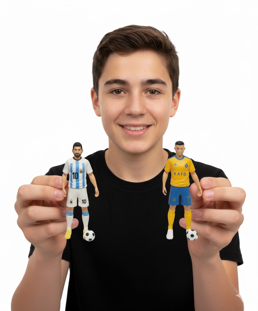 KOLEKCJONERSKI ZESTAW FIGUREK PIŁKARSKICH PIŁKARZE 10 CM (2 WARIANTY)