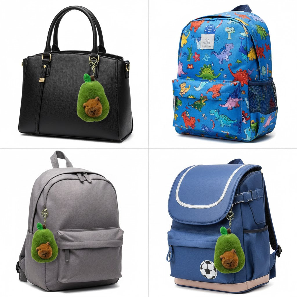 PLUSZOWY BRELOK KAPIBARA W AWOKADO CAPYBARA(15 CM)