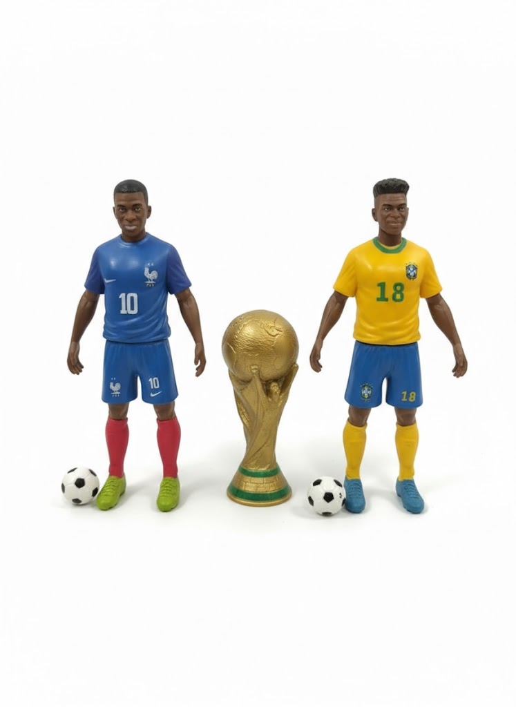 ZESTAW FIGUREK PIŁKARSKICH FIFA 15 CM + PUCHAR MISTRZÓW 4 OPCJE PREZENT