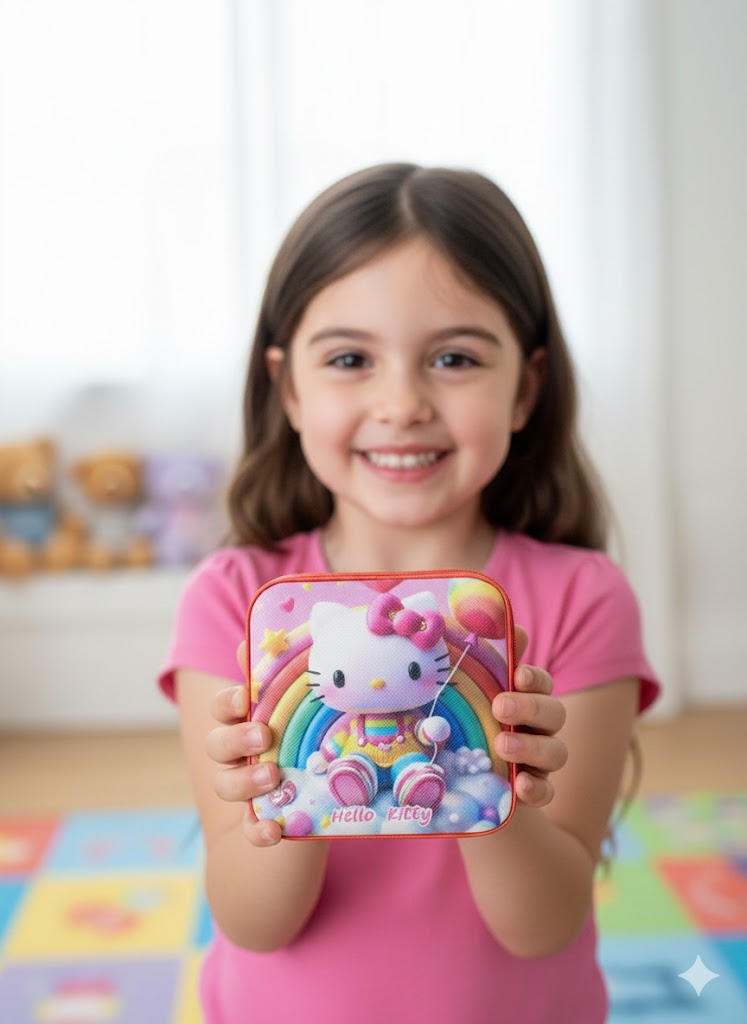 ZESTAW KREATYWNY DO TWORZENIA BRANSOLETEK I ZAWIESZEK Z KOSMETYCZKĄ KAWAII