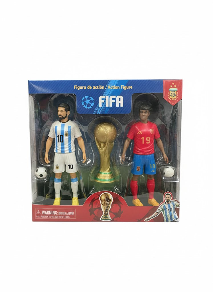 ZESTAW FIGUREK PIŁKARSKICH FIFA 15 CM + PUCHAR MISTRZÓW 4 OPCJE PREZENT