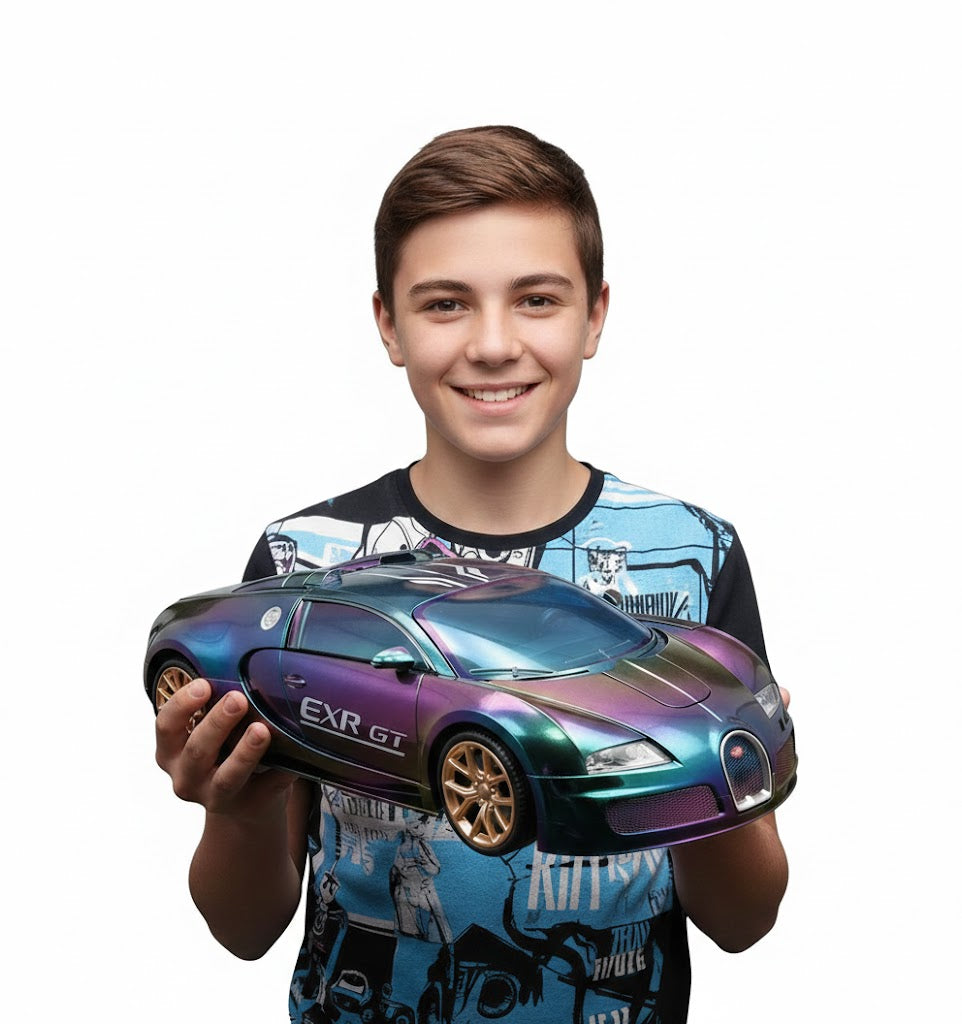 SAMOCHÓD RC TRANSFORMER 1:10, DUŻY ROBOT 48 CM