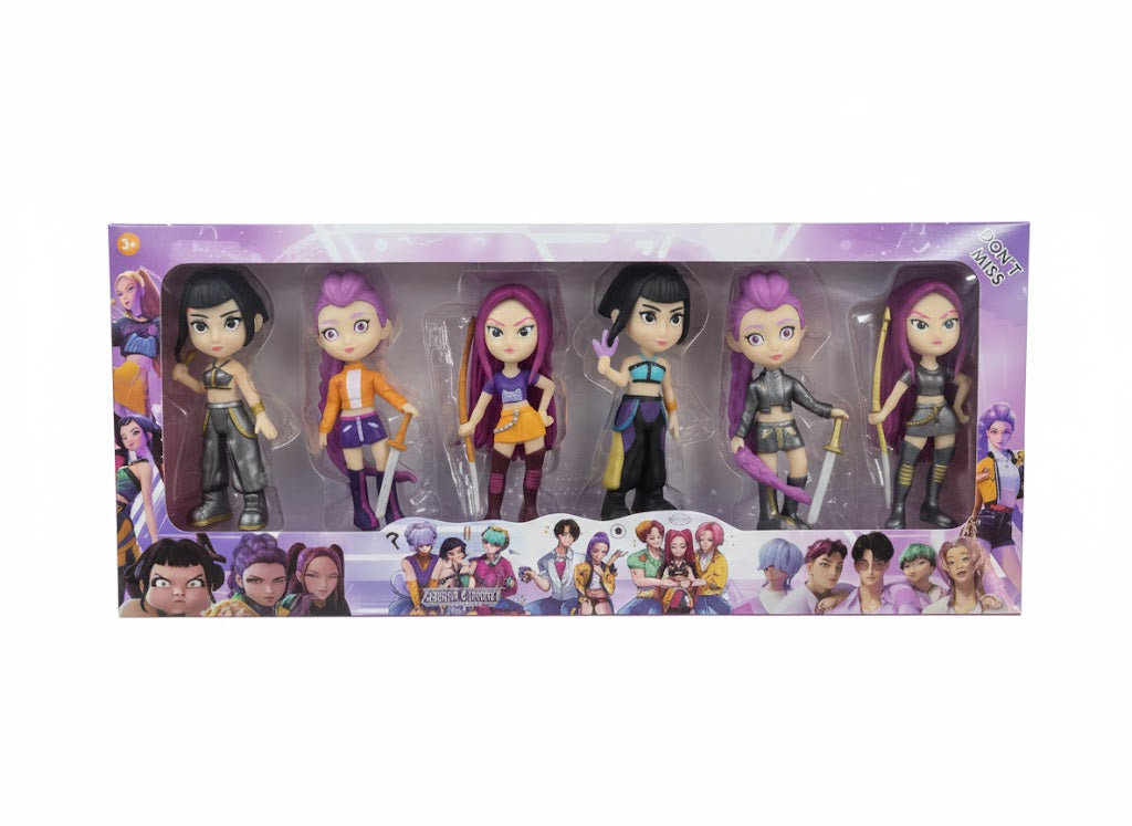 ZESTAW 6 FIGUREK K-POP DEMON HUNTERS