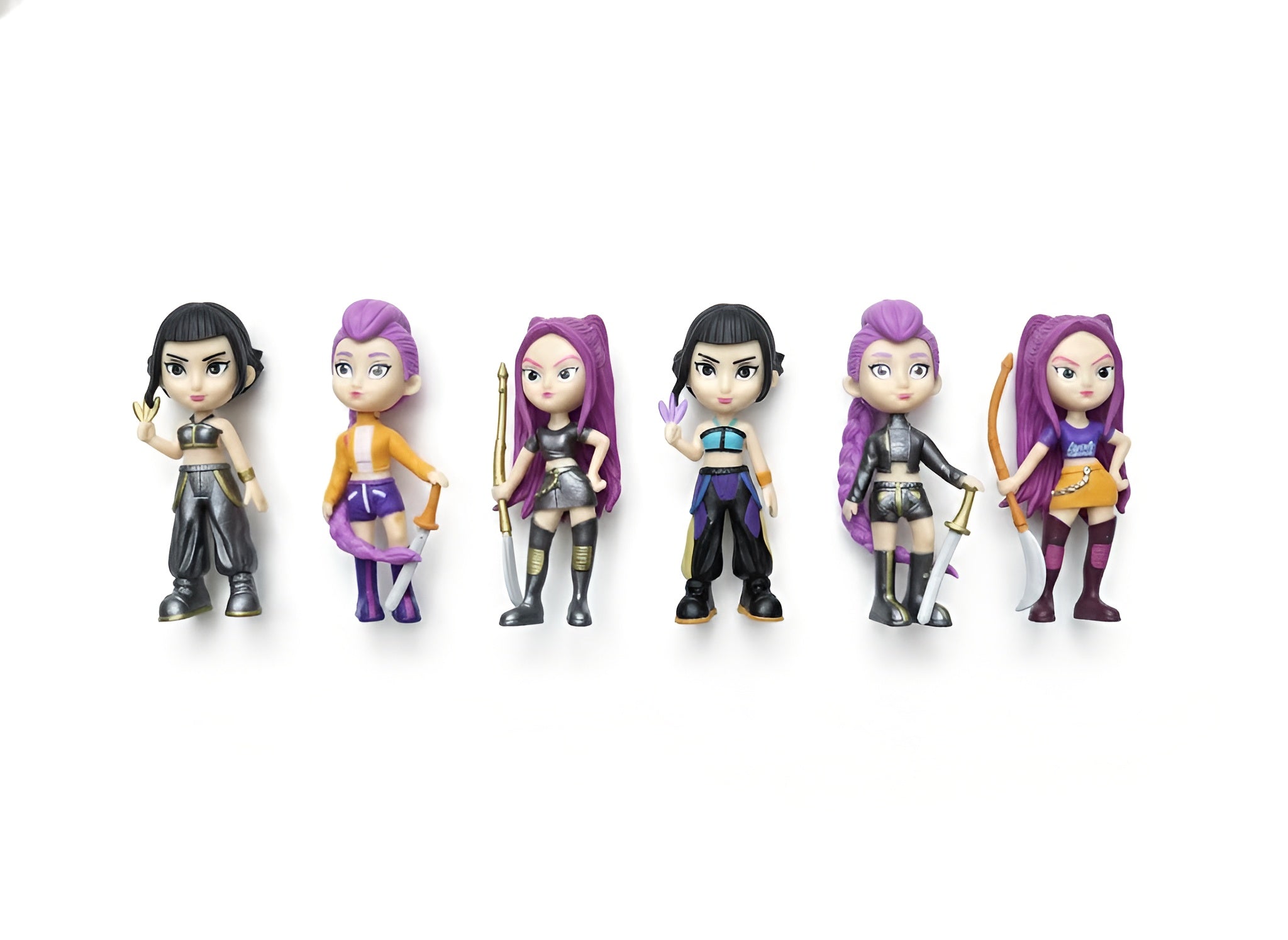 ZESTAW 6 FIGUREK K-POP DEMON HUNTERS