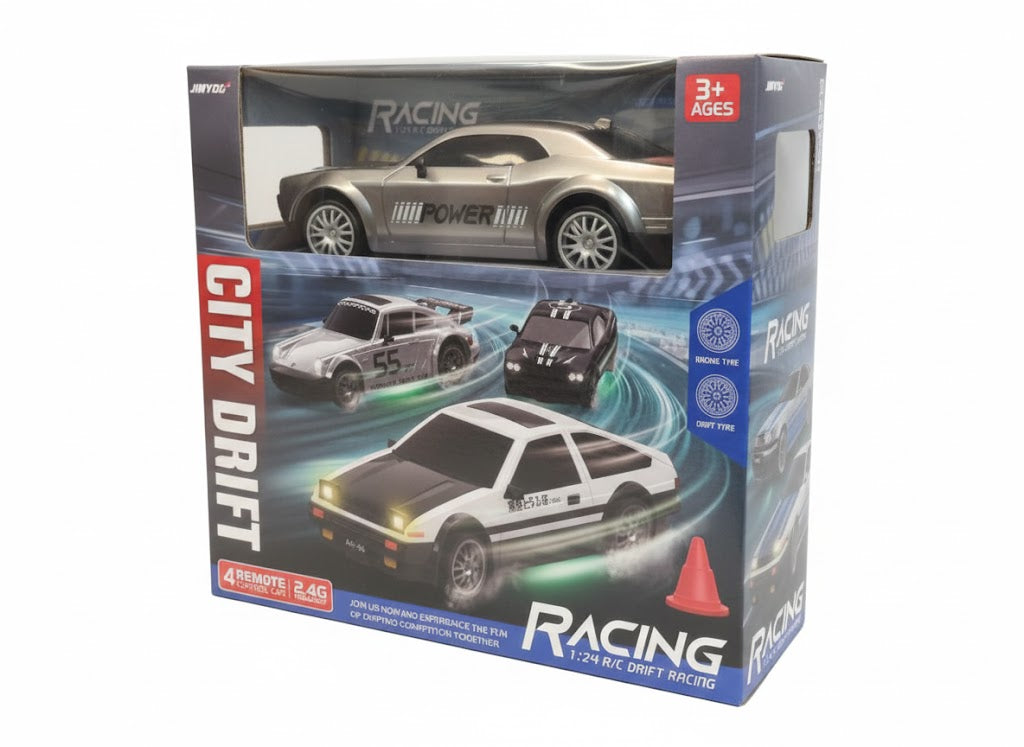 ZDALNIE STEROWANY SAMOCHÓD DO DRIFTU "CITY DRIFT RACING" (1:24)