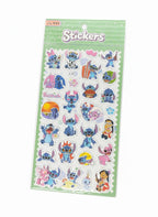 ZESTAW 4 W 1 NAKLEJKI KOSMICZNY NIEBIESKI MONSTRYK STICKERS