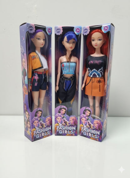 LALKI K-POP DEMON HUNTERS 30 CM – ZESTAW 3 LALEK Z MUZYKĄ