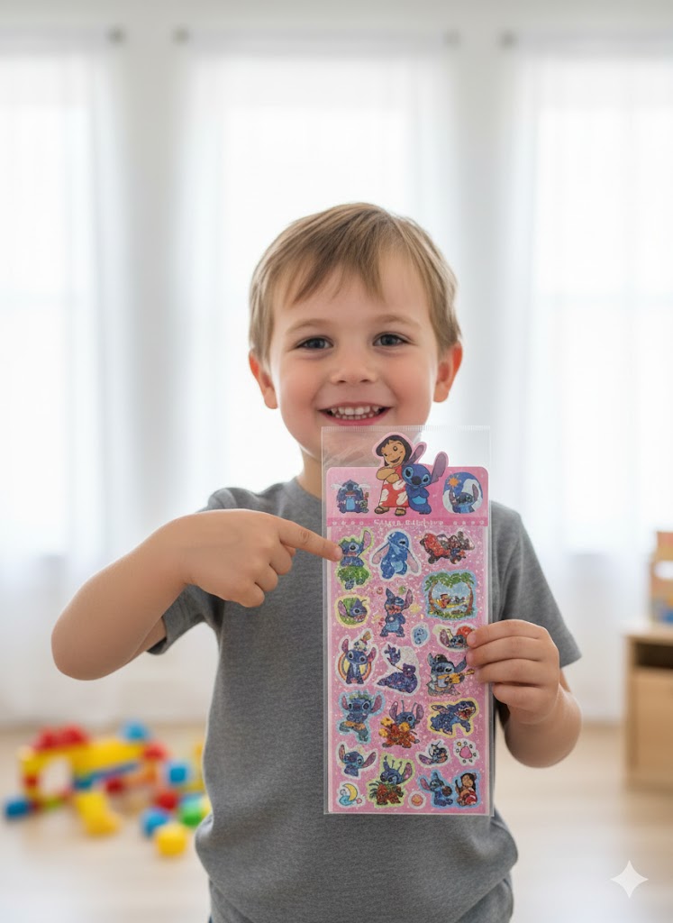 NAKLEJKI WODOODPORNE KOSMICZNY PRZYJACIEL ZESTAW 3w1 HIT TREND STICKER