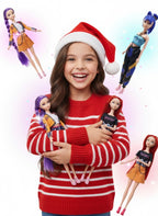 LALKI K-POP DEMON HUNTERS 30 CM – ZESTAW 3 LALEK Z MUZYKĄ