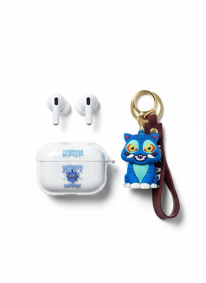 KPOP DEMON HUNTERS – BEZPRZEWODOWE SŁUCHAWKI TWS + BRELOK FIGURKA