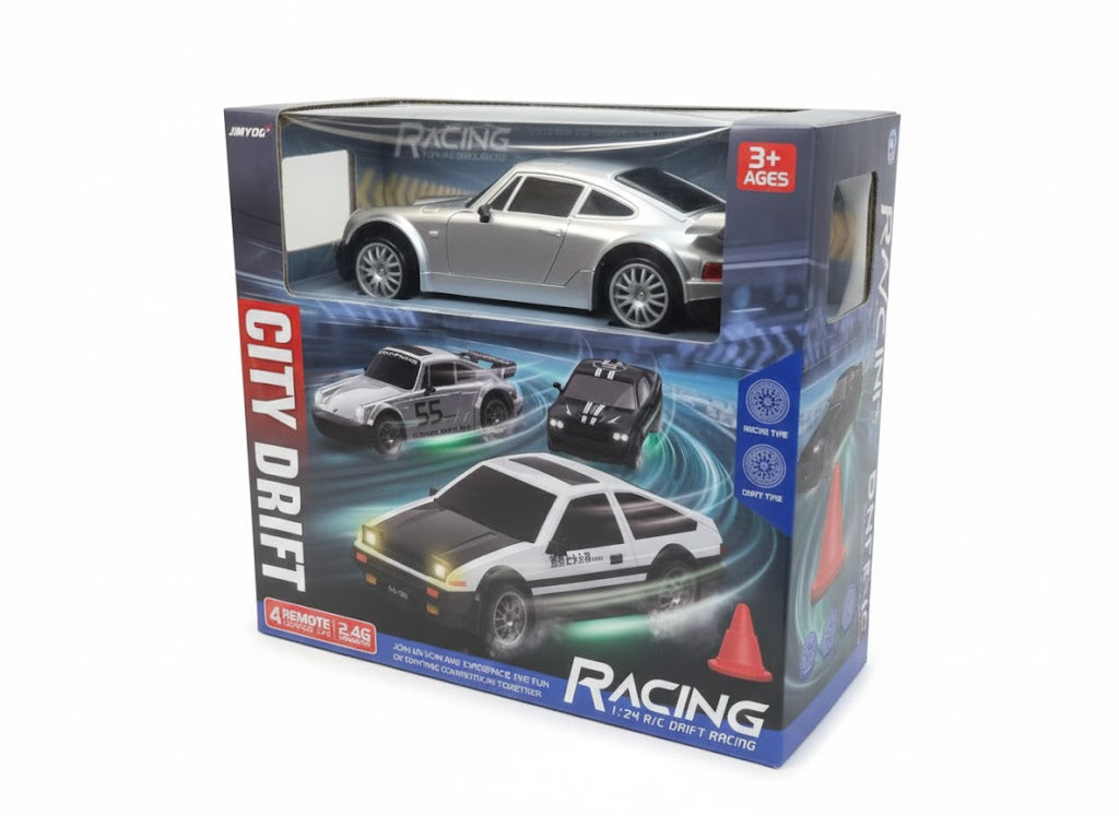 ZDALNIE STEROWANY SAMOCHÓD DO DRIFTU "CITY DRIFT RACING" (1:24)