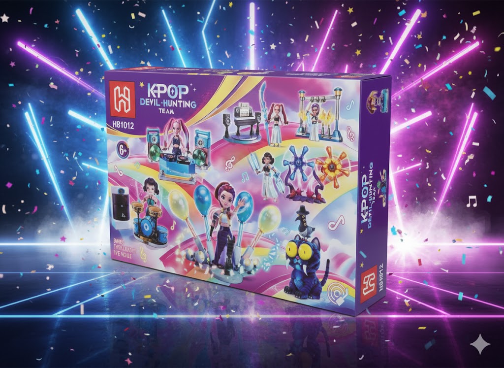 KLOCKI K-POP DEMON HUNTERS – ZESTAW KONSTRUKCYJNY 8W1  407 ELEMENTÓW