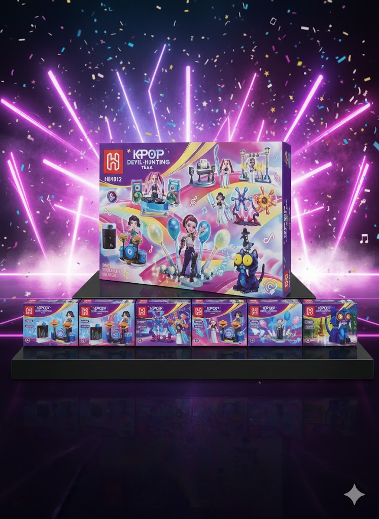 KLOCKI K-POP DEMON HUNTERS – ZESTAW KONSTRUKCYJNY 8W1  407 ELEMENTÓW