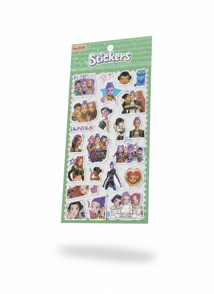 ZESTAW NAKLEJEK 3w1 – ŁOWCY DEMONÓW Rumi Mira Zoey STICKERS