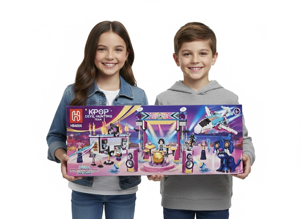 ZESTAW KONSTRUKCYJNY 4W1 KLOCKI K-POP DEMON HUNTERS 815 ELEMENTÓW