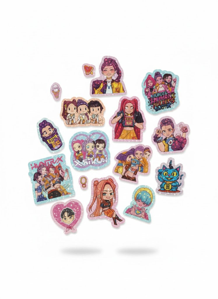 NAKLEJKI „ŁOWCY DEMONÓW” ZESTAW 2w1 RUMI MIRA ZOEY