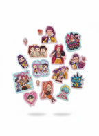 NAKLEJKI „ŁOWCY DEMONÓW” ZESTAW 2w1 RUMI MIRA ZOEY