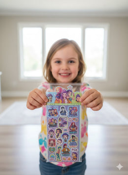 NAKLEJKI „ŁOWCY DEMONÓW” ZESTAW 2w1 RUMI MIRA ZOEY