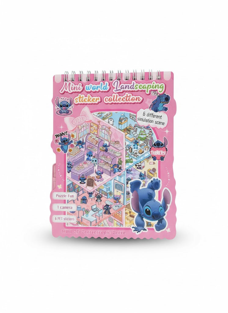 ALBUM Z NAKLEJKAMI WYKLEJANKA ANTYSTRESOWA 3D ROOMBOX STICKERS