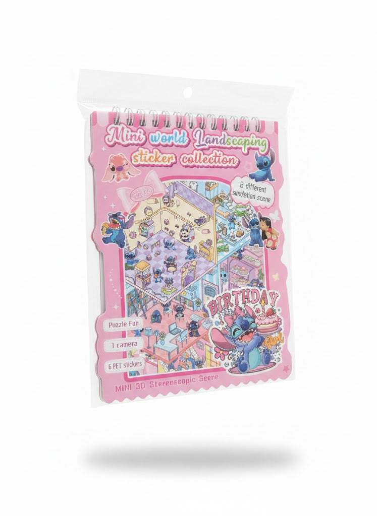 ALBUM Z NAKLEJKAMI WYKLEJANKA ANTYSTRESOWA 3D ROOMBOX STICKERS