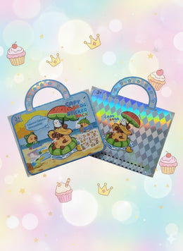 CAPYBARA STICKER BOOK – KREATYWNA TOREBKA-ALBUM Z NAKLEJKAMI