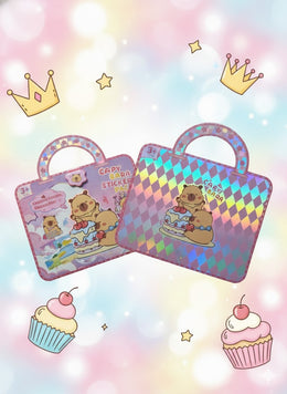 CAPYBARA STICKER BOOK – KREATYWNA TOREBKA-ALBUM Z NAKLEJKAMI