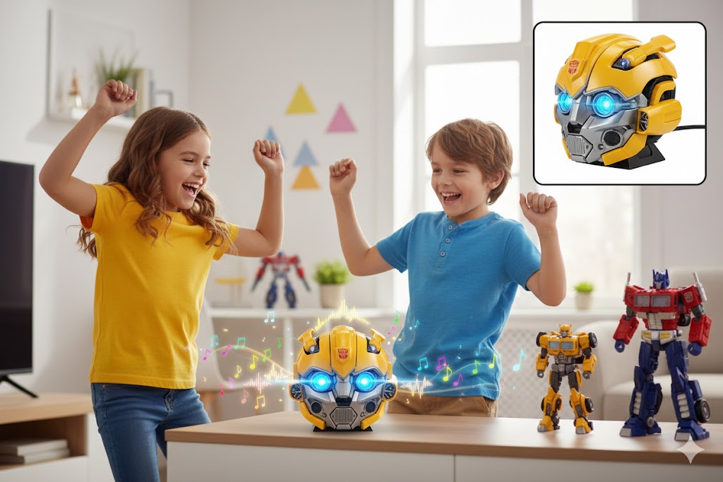 GŁOŚNIK AKUSTYCZNY TRANSFORMER BUMBLEBEE GŁOŚNIK STEREO RADIO USB PREZENT