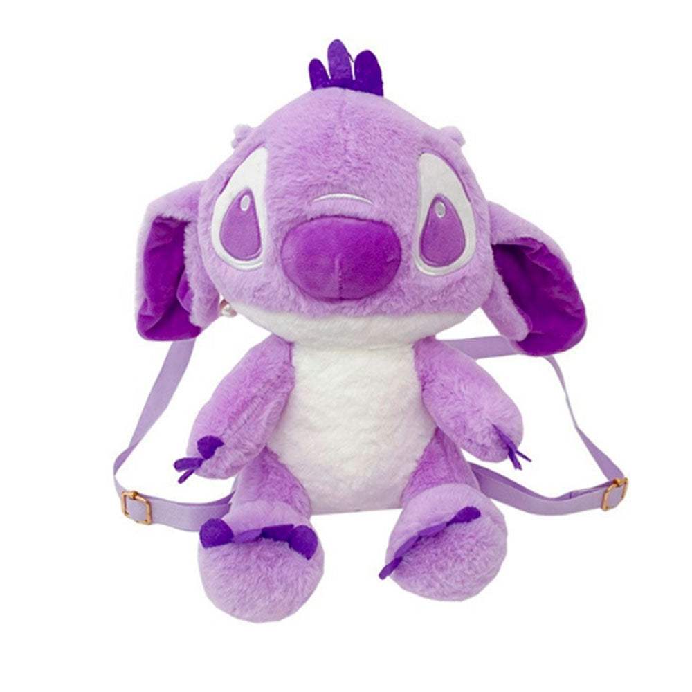 PLECAK TOREBKA PLUSZAK STICH STITCH MASKOTKA PLUSZOWA NA RAMIĘ DZIECI DUŻA FIOLETOWY 30*25 CM