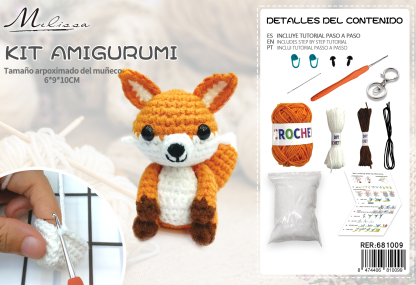 ZESTAW DIY AMIGURUMI ROBIENIE NA DRUTACH HOBBY KREATYWNOŚĆ ZWIERZĘTA